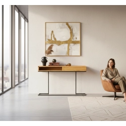 KONSOLA  DREWNO LITE DĄB OLCHA SKD-327